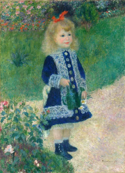 A Girl with a Watering Can by Pierre-Auguste Renoir