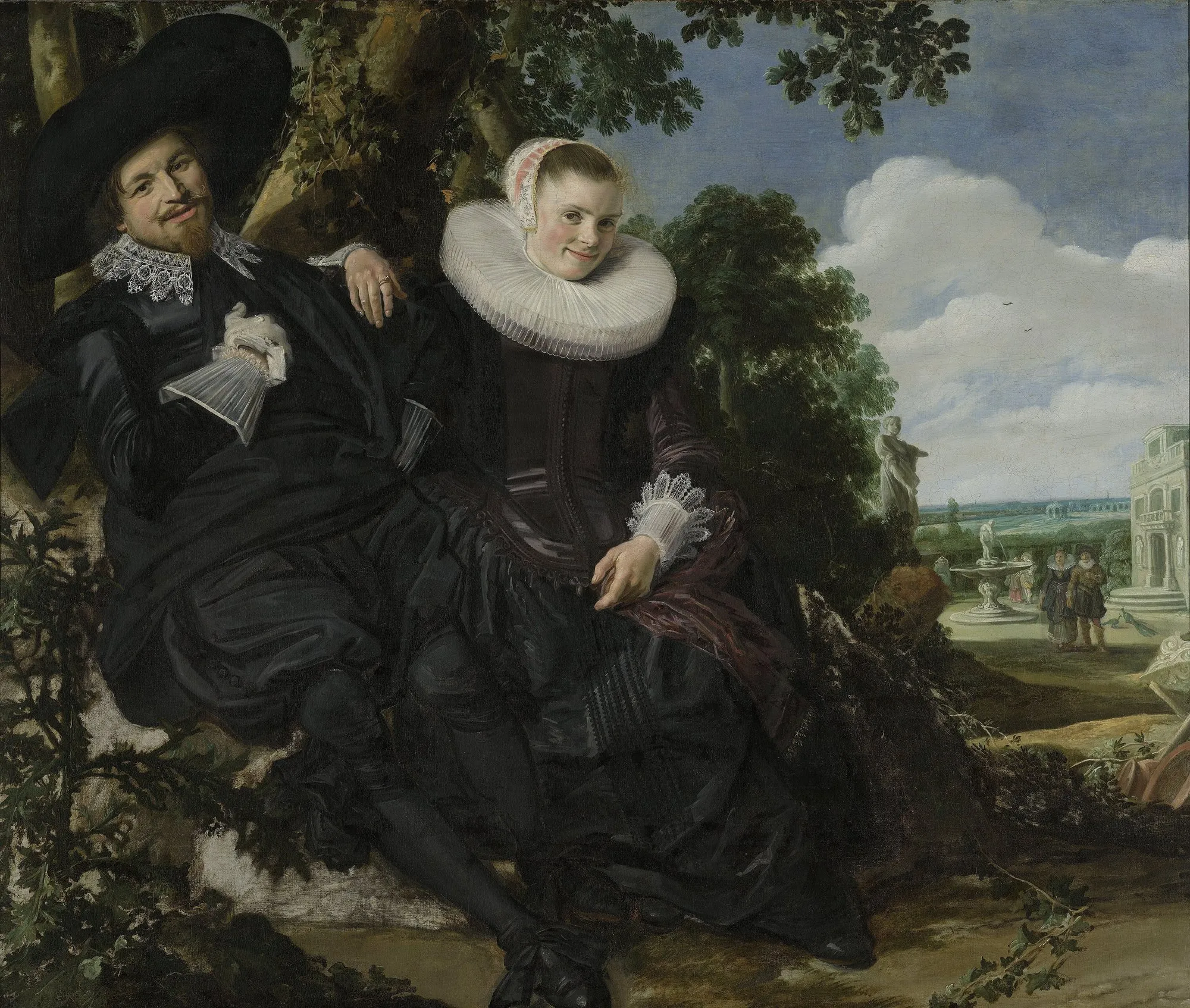 Wedding Portrait of Isaac Massa and Beatrix van der Laen by Frans Hals