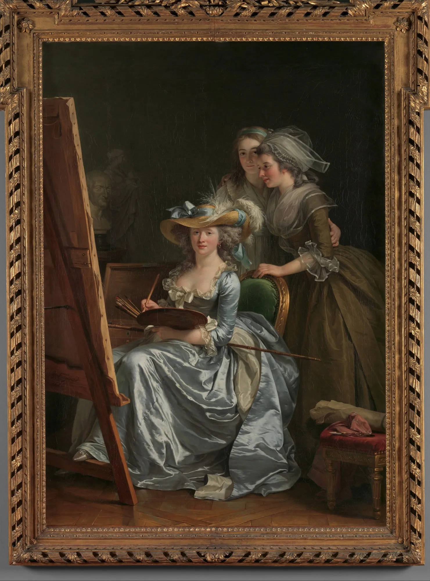 Self-Portrait with Two Pupils by Adélaïde Labille-Guiard