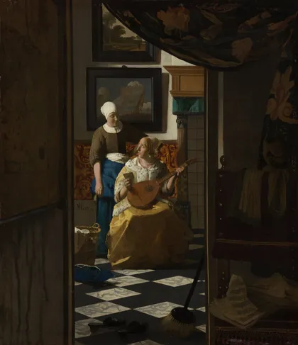 The Love Letter by Johannes Vermeer